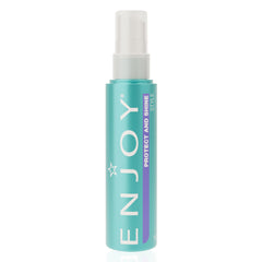 Enjoy Protección y Brillo: envase elegante mostrando brillo y suavidad.