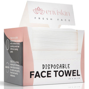 Enviskin toallas faciales desechables suaves para piel sensible, limpieza diaria fácil