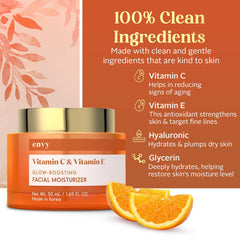 Envase lujoso de Envy para la rutina diaria de cuidado facial.