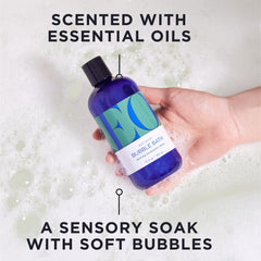 EO Burbujas de baño con aroma a eucalipto y limón para revitalizar la piel.
