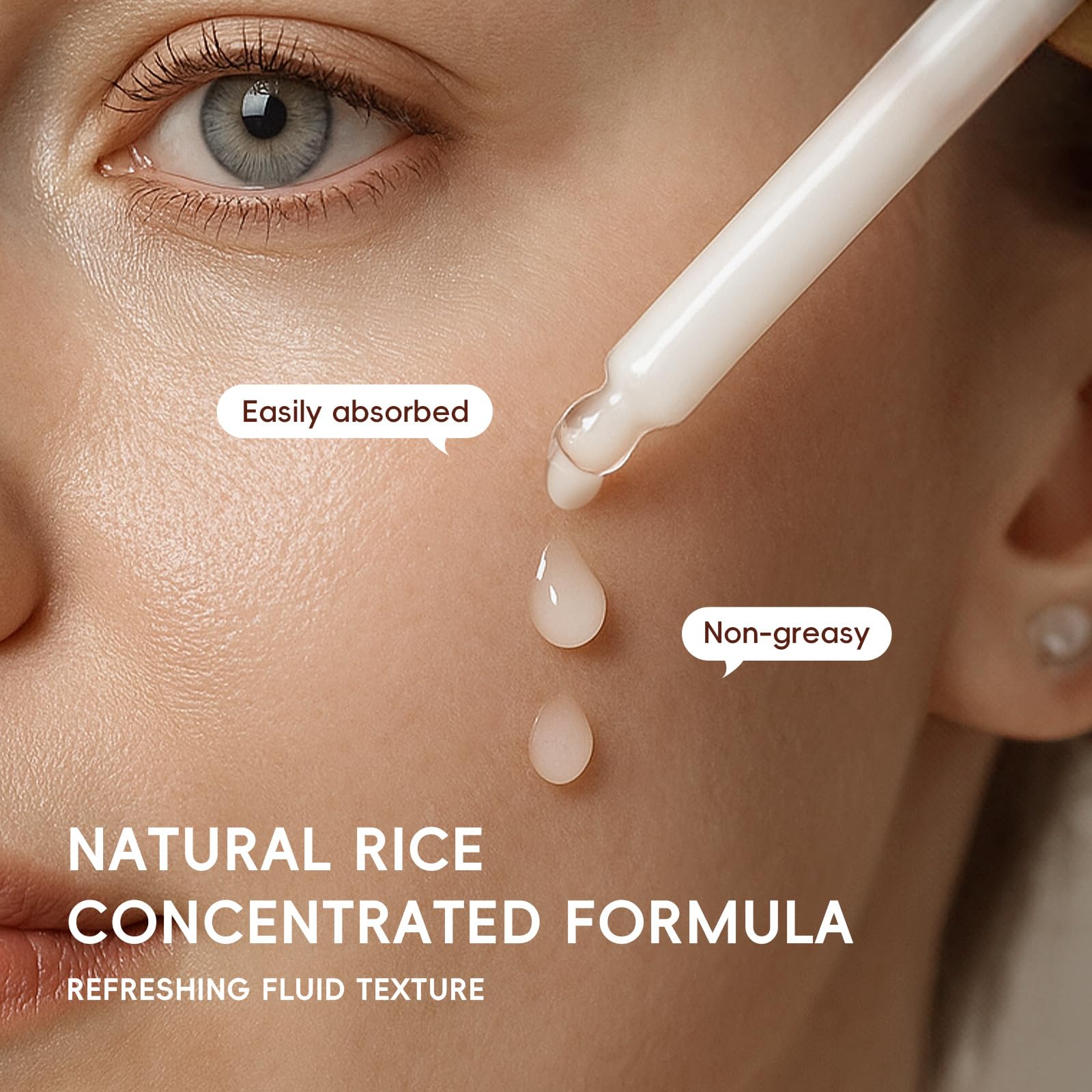 Crema facial de arroz EONFAVE: hidratación duradera y textura suave