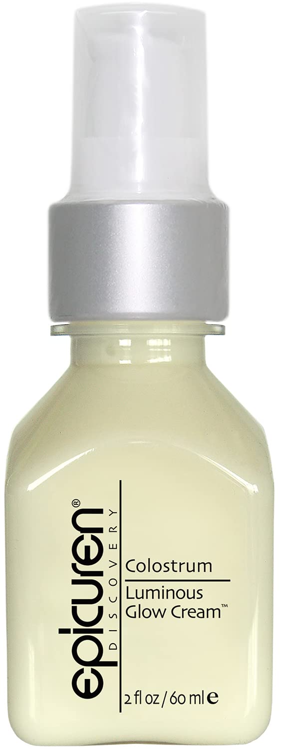 Epicuren DISCOVERY crema calostro iluminadora, aplicación suave para piel hidratada.