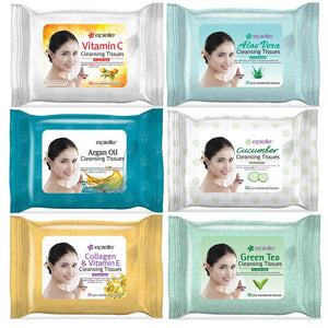 Epielle toallitas desmaquillantes para limpieza facial suave y eficaz.