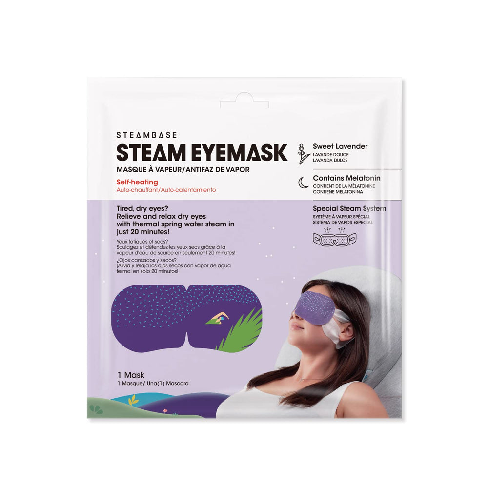 Epielle mascarilla ocular de vapor, ajuste cómodo para un masaje ocular cálido