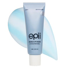 epii Crema Doble: botella vertiendo para hidratación suave en piel sensible.