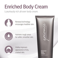 Textura rica de Epionce Crema Corporal Enriquecida para piel suave.