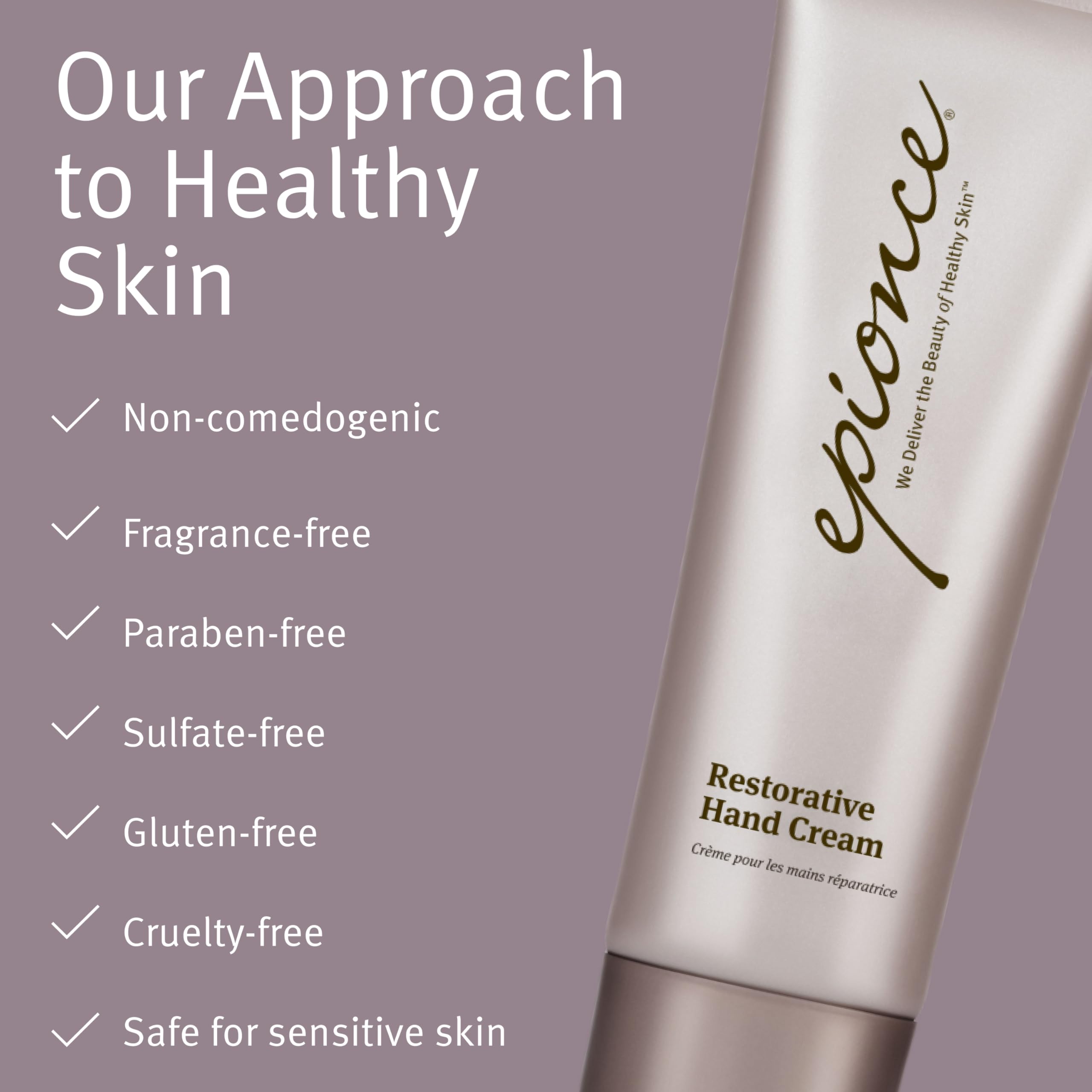 Epionce Crema Manos Restauradora: ingredientes frambuesa para nutrición diaria.