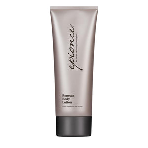 Epionce loción corporal renovadora, botella elegante para hidratación diaria.