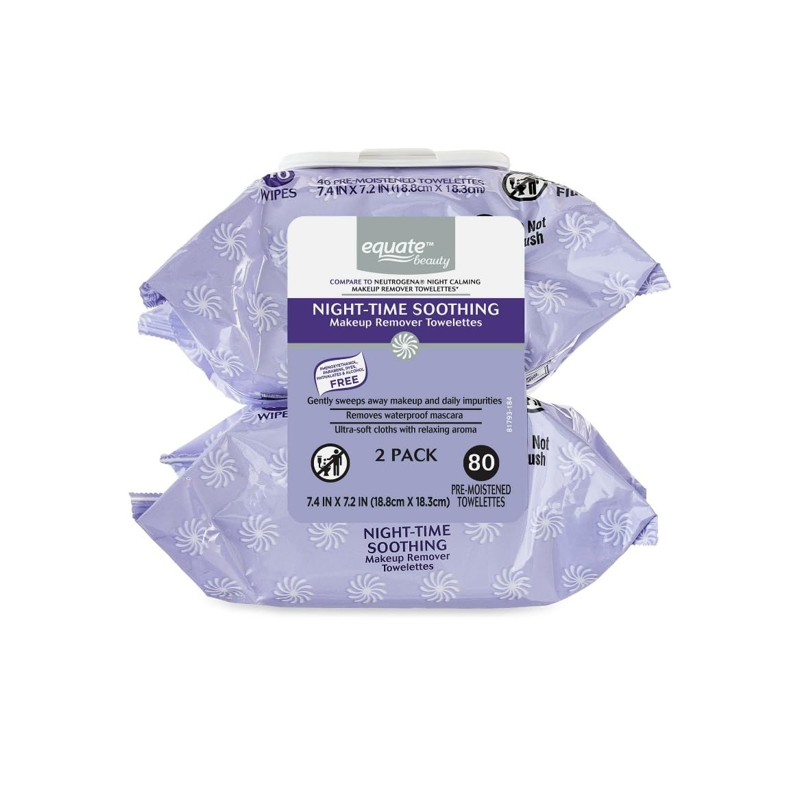 Equate desmaquillante nocturno: toallitas húmedas para limpieza suave y maquillaje
