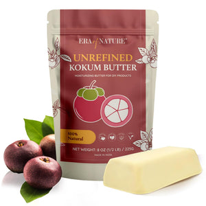 era of nature manteca de Kokum cruda en envase, base ideal para mantecas corporales