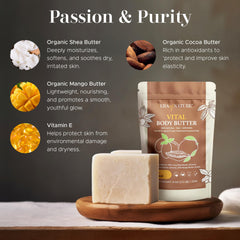 Era of Nature ingredientes naturales manteca karité mango cacao para cuidado corporal consciente
