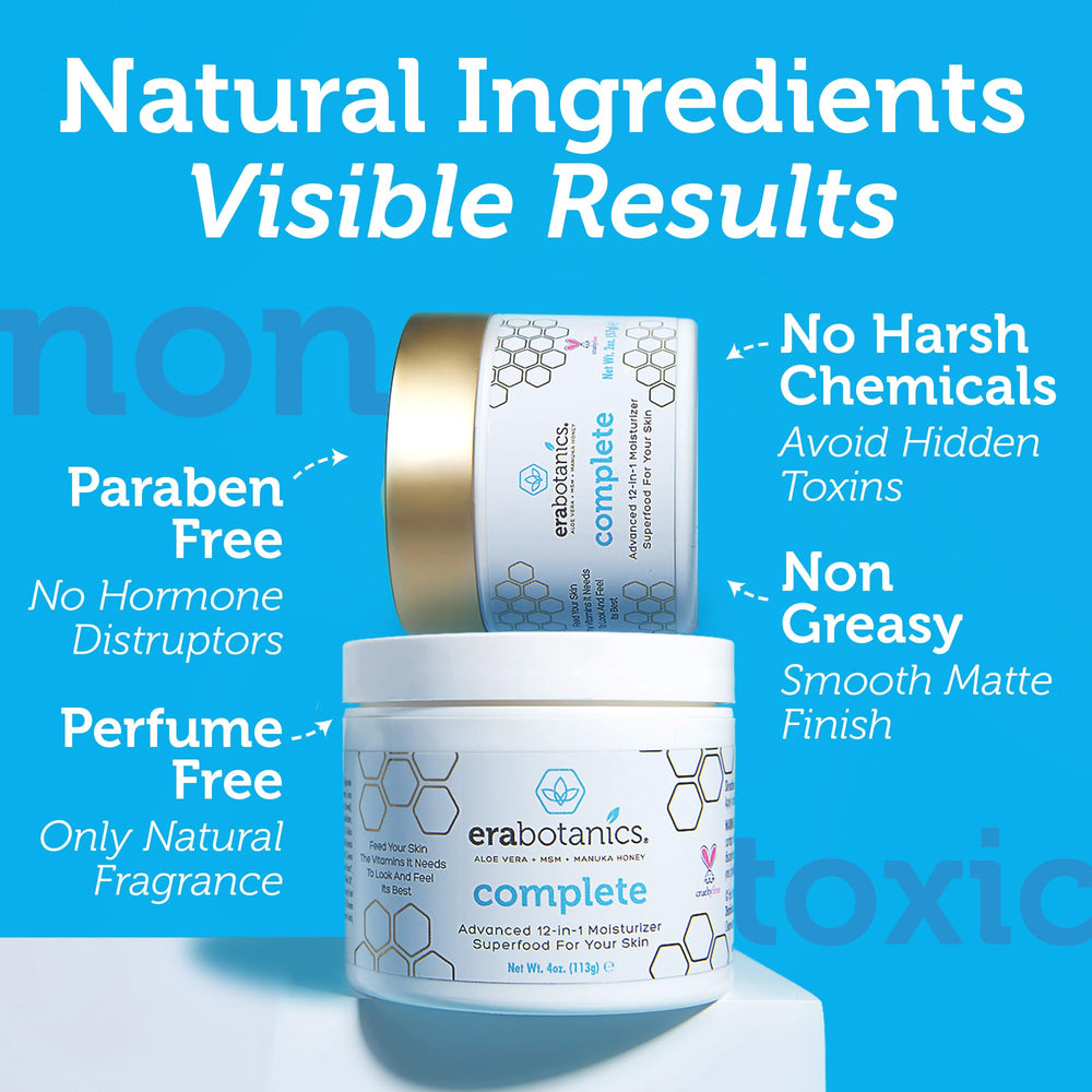 Era Organics fórmula sin fragancias, apta para piel sensible.