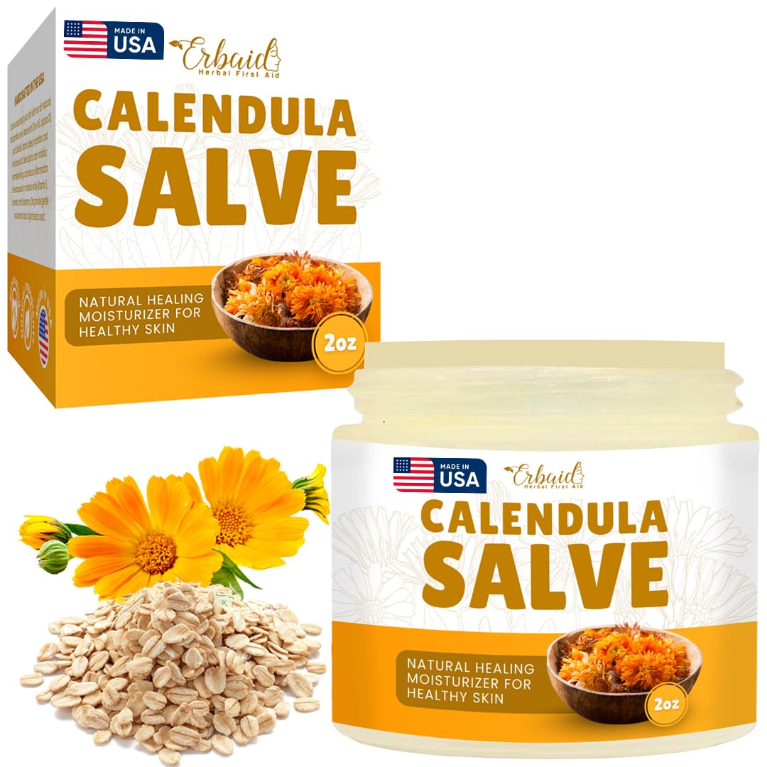 Calendula de Erbaid crema en tarro para cuidado suave de la piel.