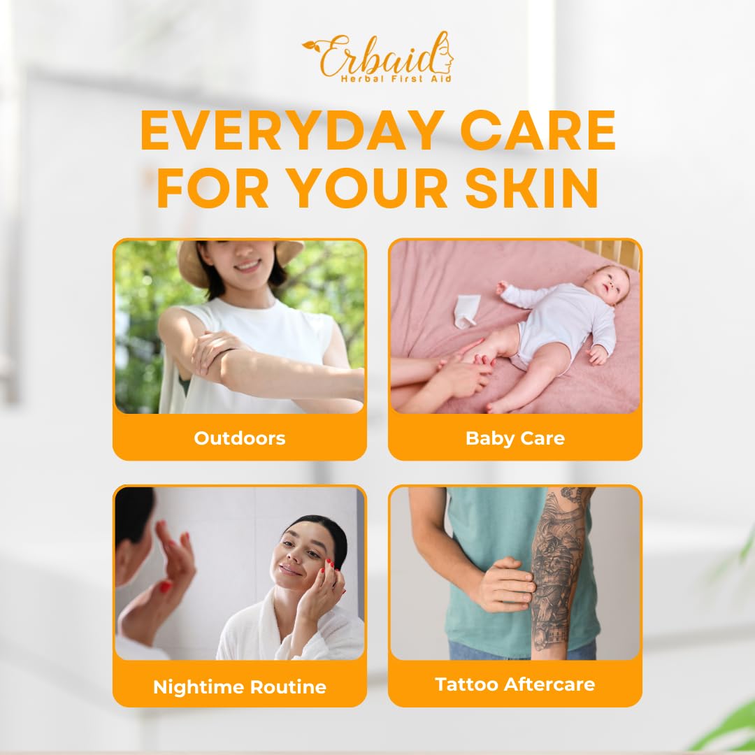 Cuidado facial para bebe con Calendula Erbaid en tarro.
