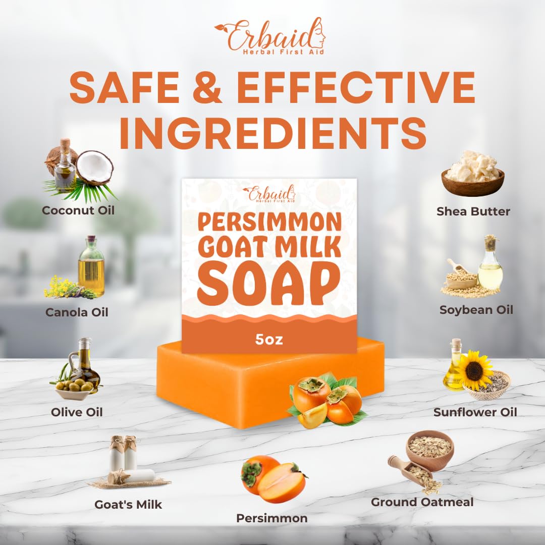 Erbaid Persimmon: exfoliación suave que ilumina la piel.
