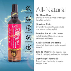Desenredante en spray Esha para pelucas, elimina nudos y reduce roturas