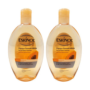 Eskinol Naturals Papaya, botella 225 ml, limpieza facial suave para piel fresca