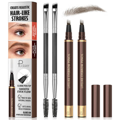 Espoce lápiz cejas 4 puntas ofrece trazos precisos para un acabado natural.