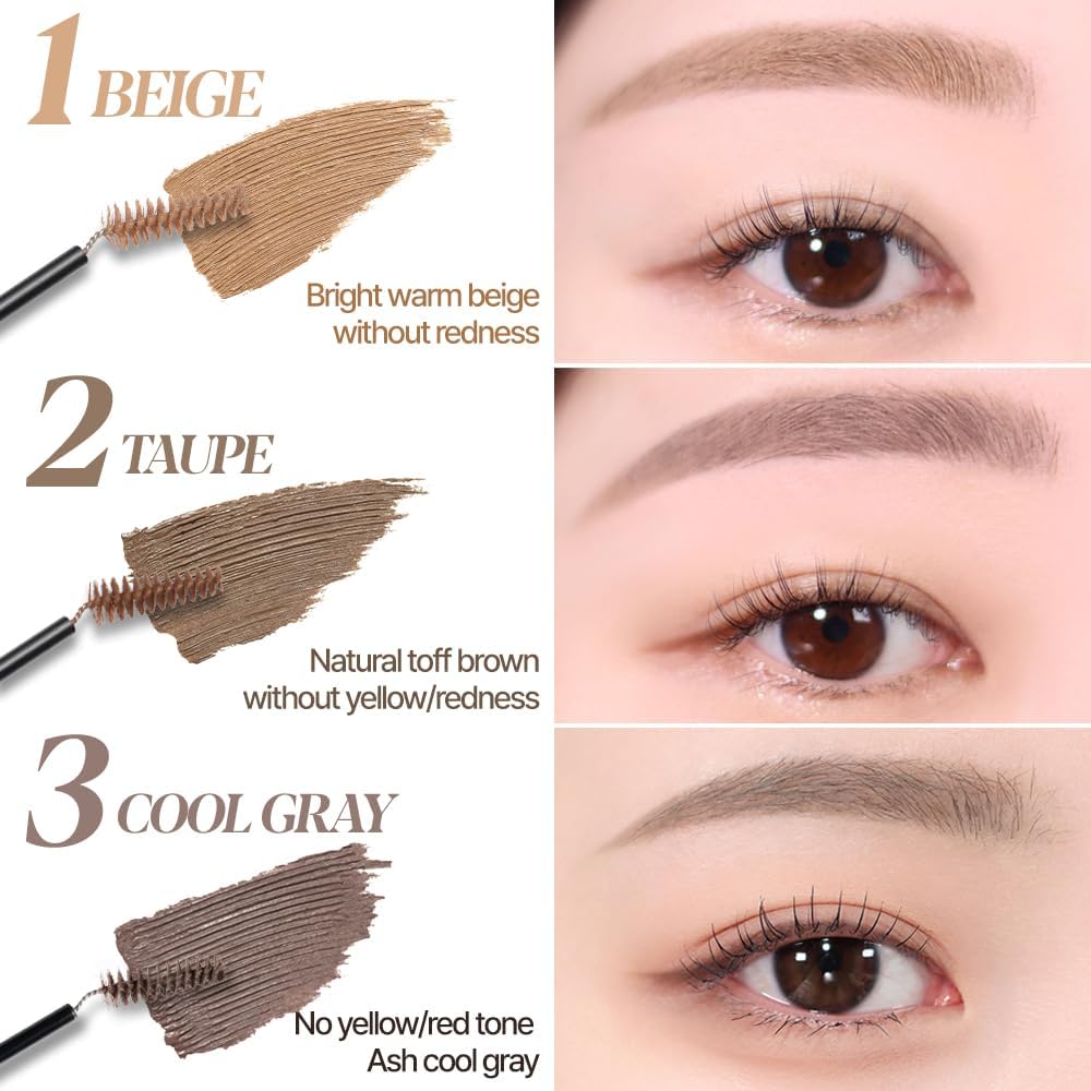 Espoir brocha triangular para cejas facilita un color definido sin esfuerzo.