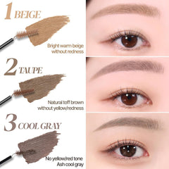 Espoir brocha triangular para cejas facilita un color definido sin esfuerzo.