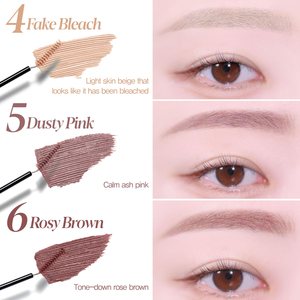 Espoir fijador de cejas 5 rosa empolvado, resistente al sudor para contorno duradero.