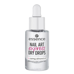 essence Gotas Secado Express en bote para secado rápido de esmalte.