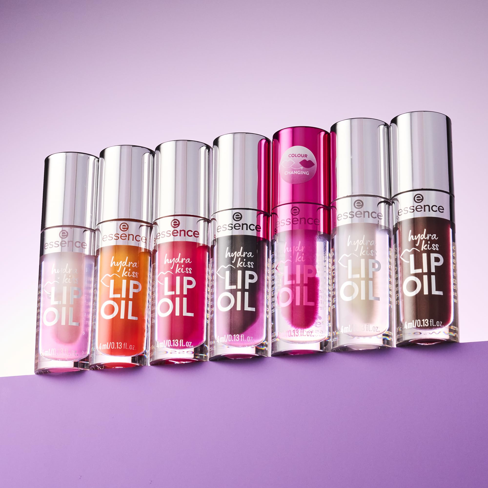 essence Hydra Kiss Lip Oil vegano y libre de crueldad.
