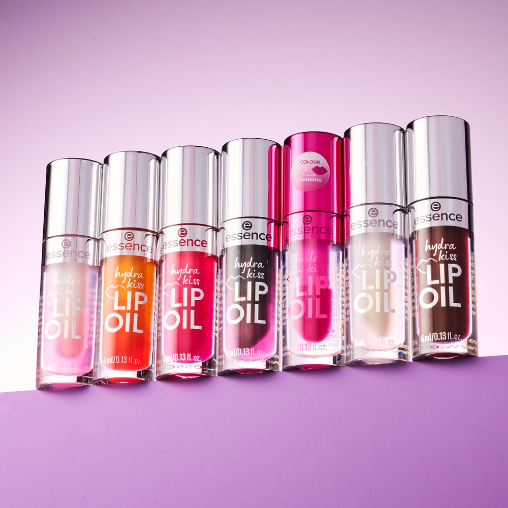 essence Hydra Kiss Lip Oil vegano y libre de crueldad.