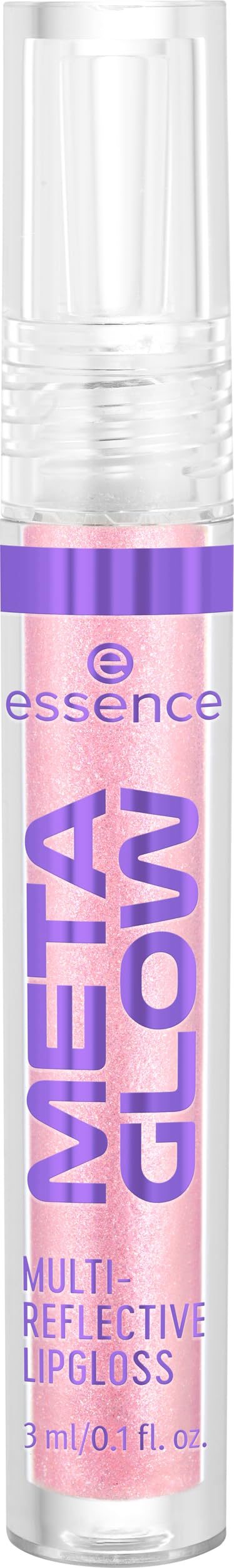 essence Meta Glow reflejos holográficos en labios para un look moderno