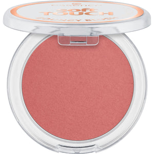 essence Soft Touch Bouncy Blush envase; listo para retoques y aplicación precisa.
