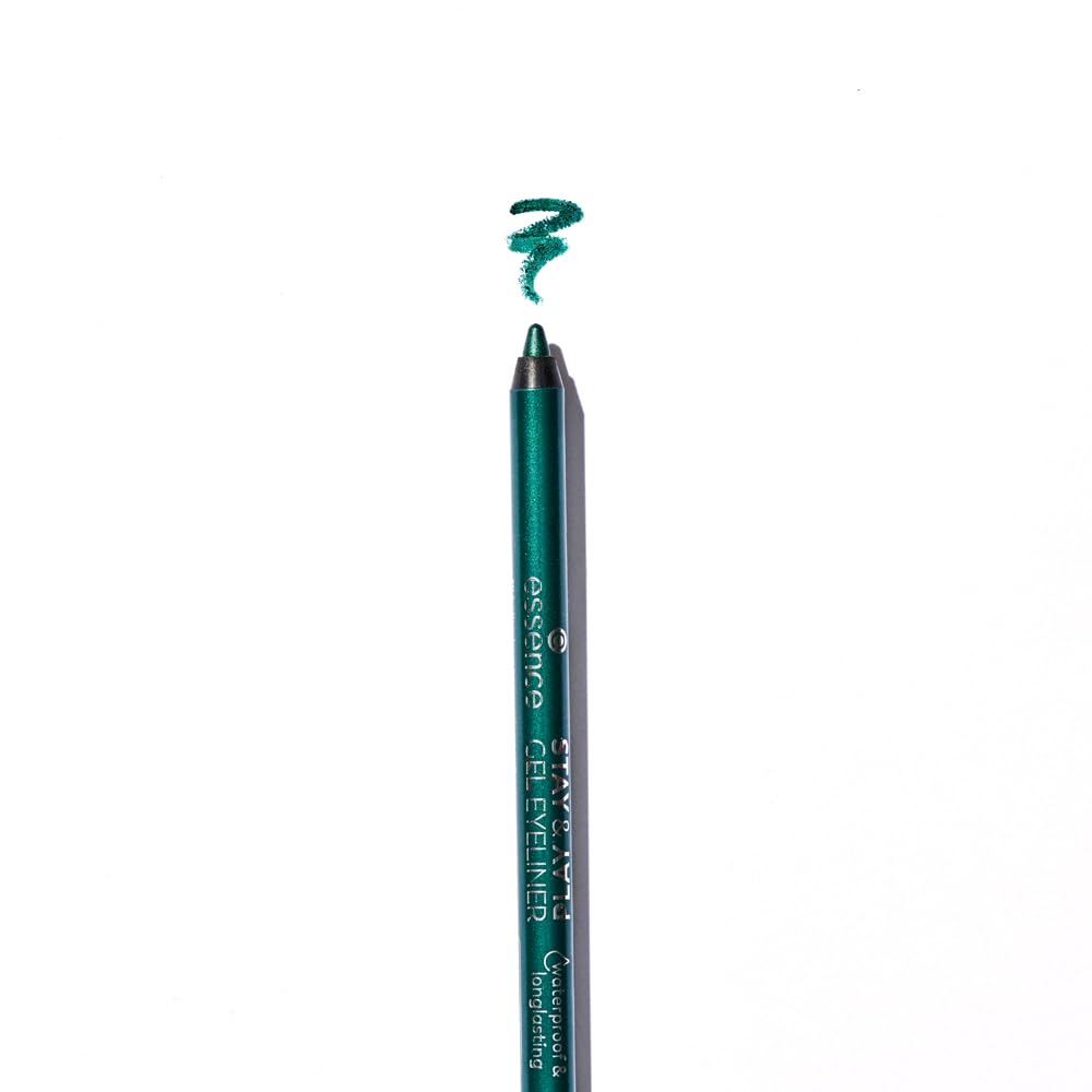 Delineado intenso con essence Stay & Play Esmeralda Dragon para look diario