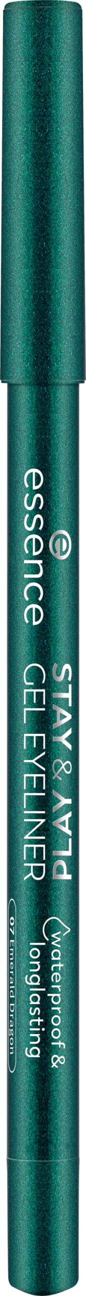 Muestra de color Esmeralda Dragon en gel eyeliner para mayor precisión