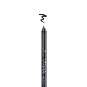 essence Stay & Play Gel Eyeliner muestra la punta para delineado preciso.