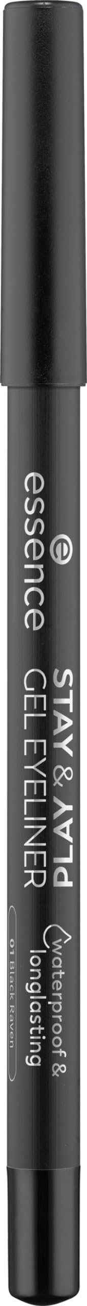 Delineador en gel Stay & Play muestra textura suave para deslizamiento cómodo.