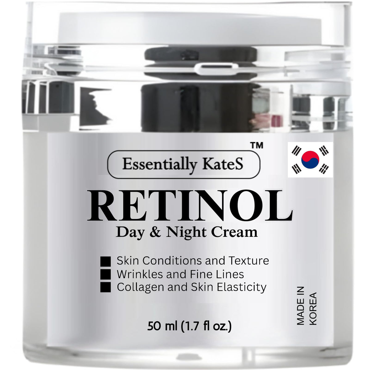 Essentially KateS Retinol Cream en rostro para apariencia fresca y revitalizada.