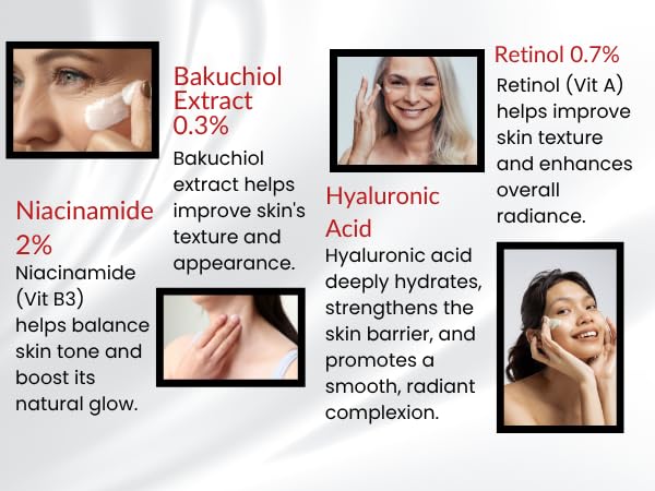 Textura ligera no grasa de Essentially KateS Retinol Cream para piel sensible.