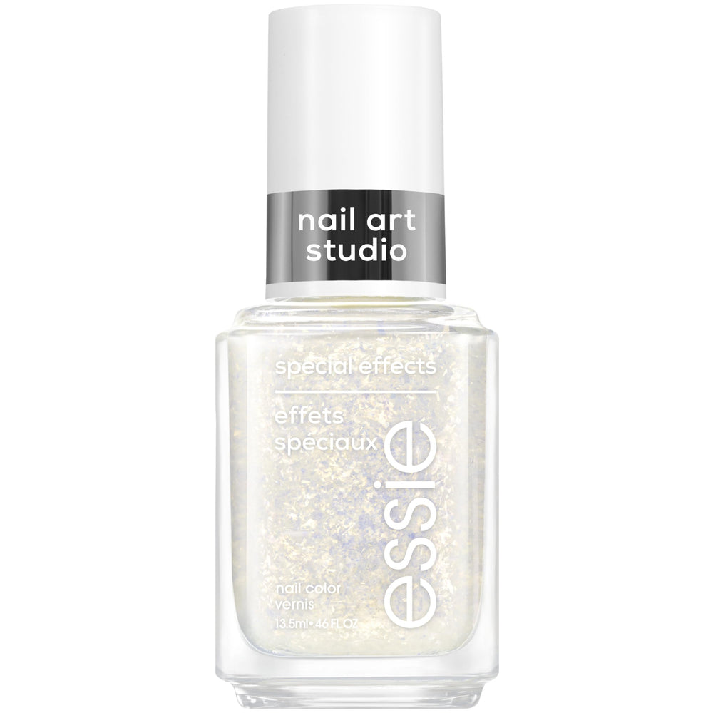 Botella de essie con efecto dorado especial para un acabado llamativo.