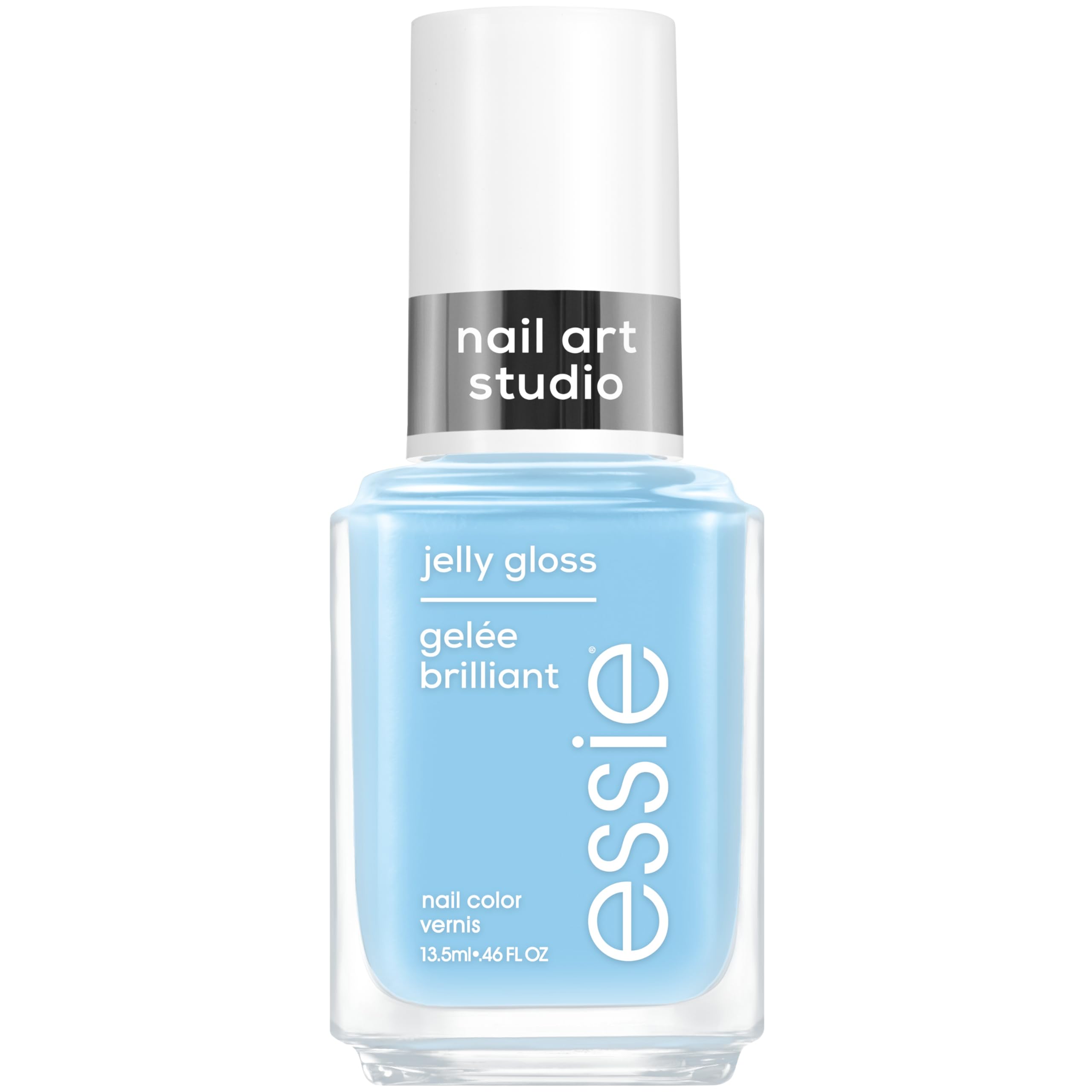 Esmalte essie Jelly Brillo Transparente para acabado translúcido suave.