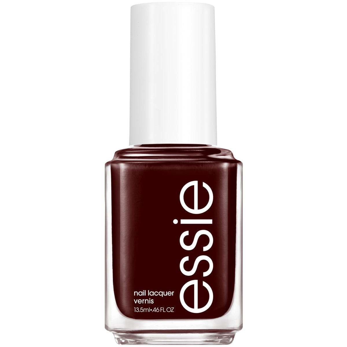 essie esmalte marrón botella muestra tono profundo para looks elegantes