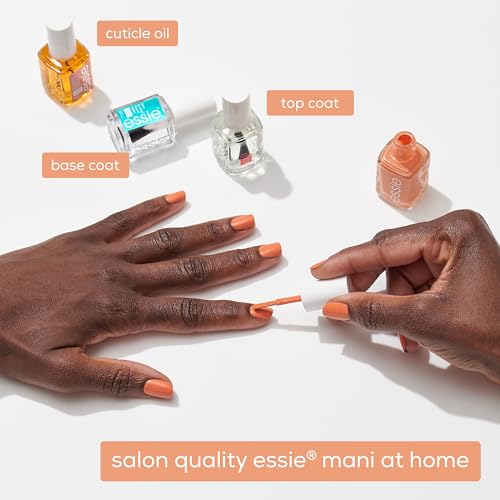 essie esmalte marrón con dos capas logradas sin esfuerzo