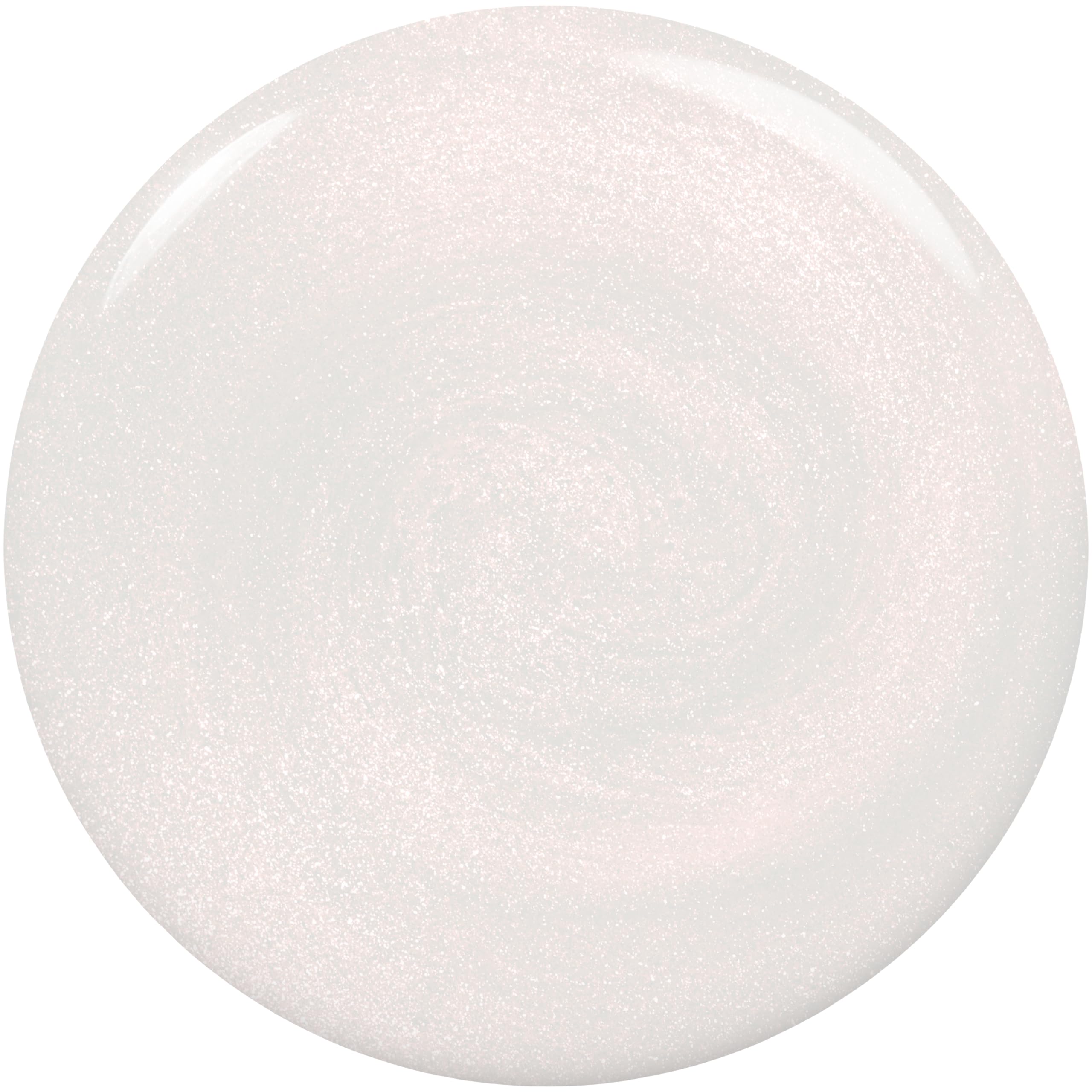 Essie Expressie blanco perlado con secado rápido para un acabado elegante.