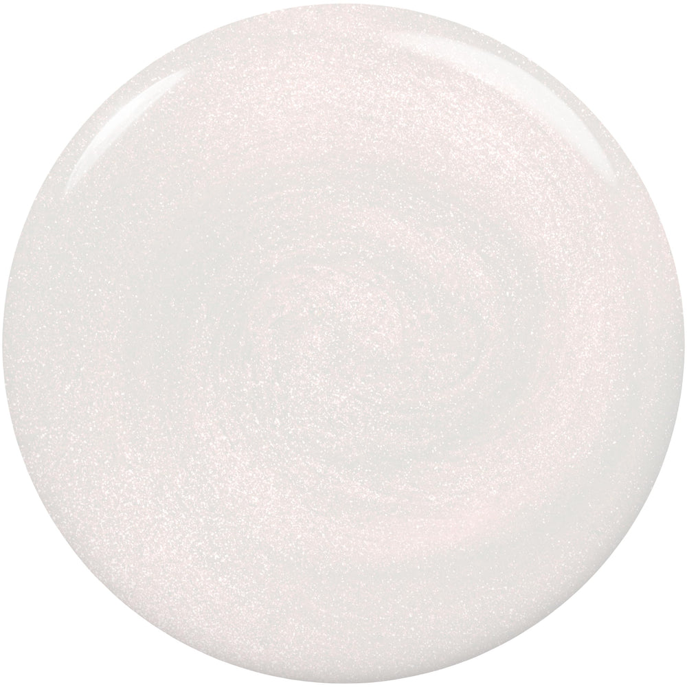 Essie Expressie blanco perlado con secado rápido para un acabado elegante.