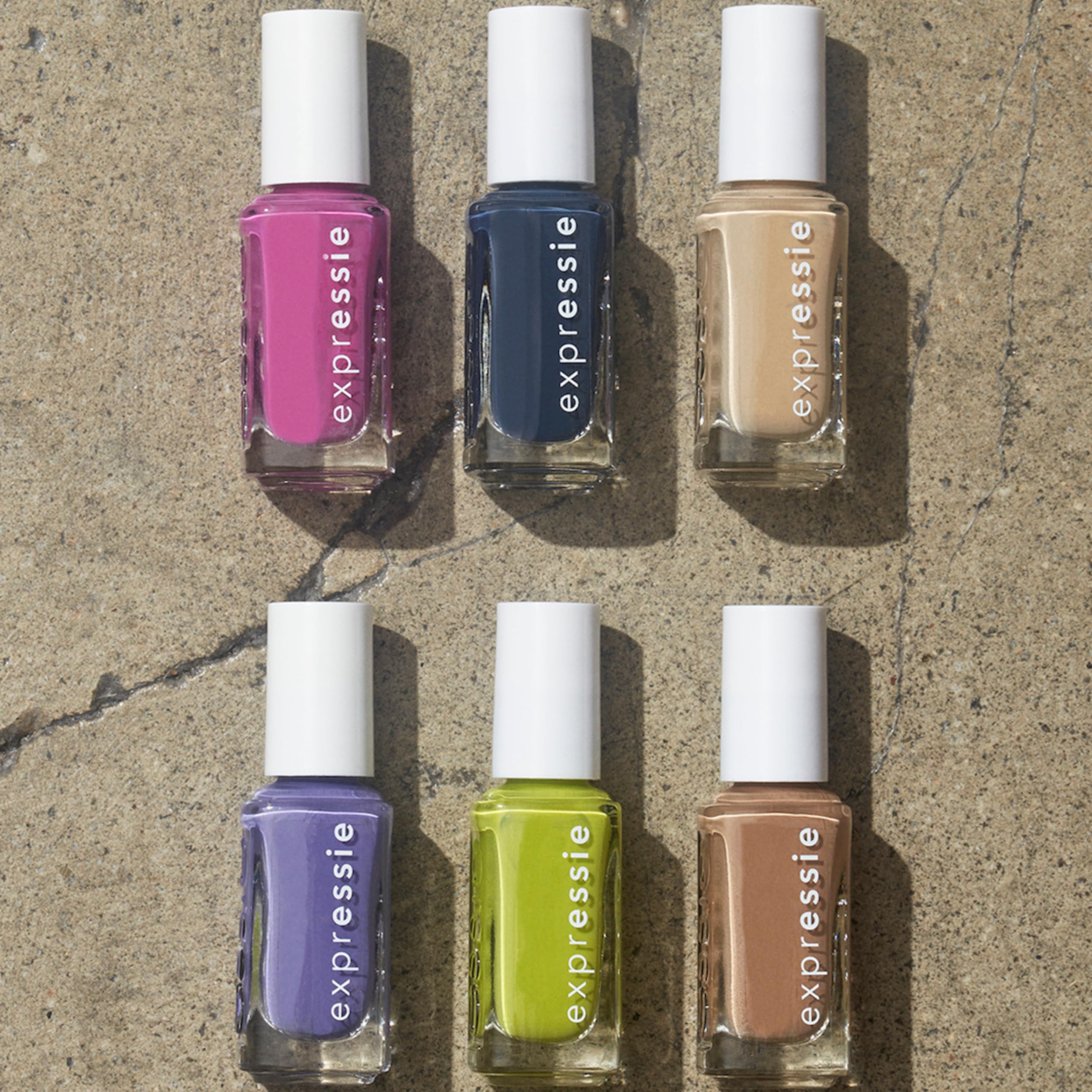 essie expressie frasco 0-33 fl oz, tamaño perfecto para bolsos.