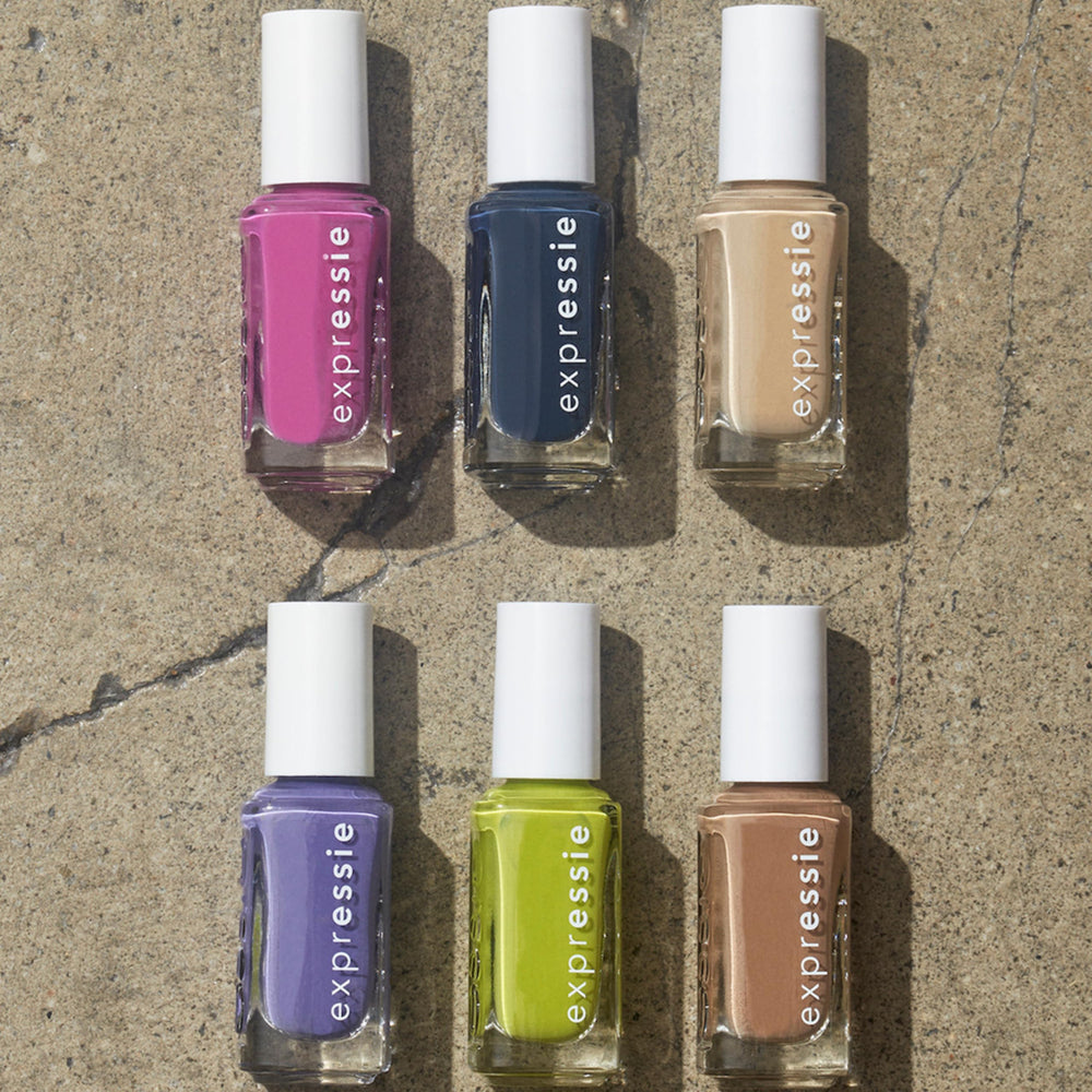 essie expressie frasco 0-33 fl oz, tamaño perfecto para bolsos.