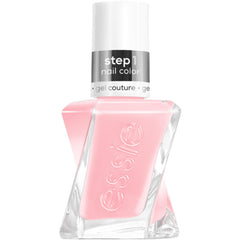 essie Gel Couture tono rosado claro en botella, brillo gel de larga duración