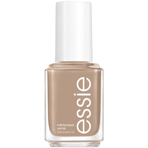 essie Hike It Up tono medio neutral crema, acabado suave para uñas elegantes.