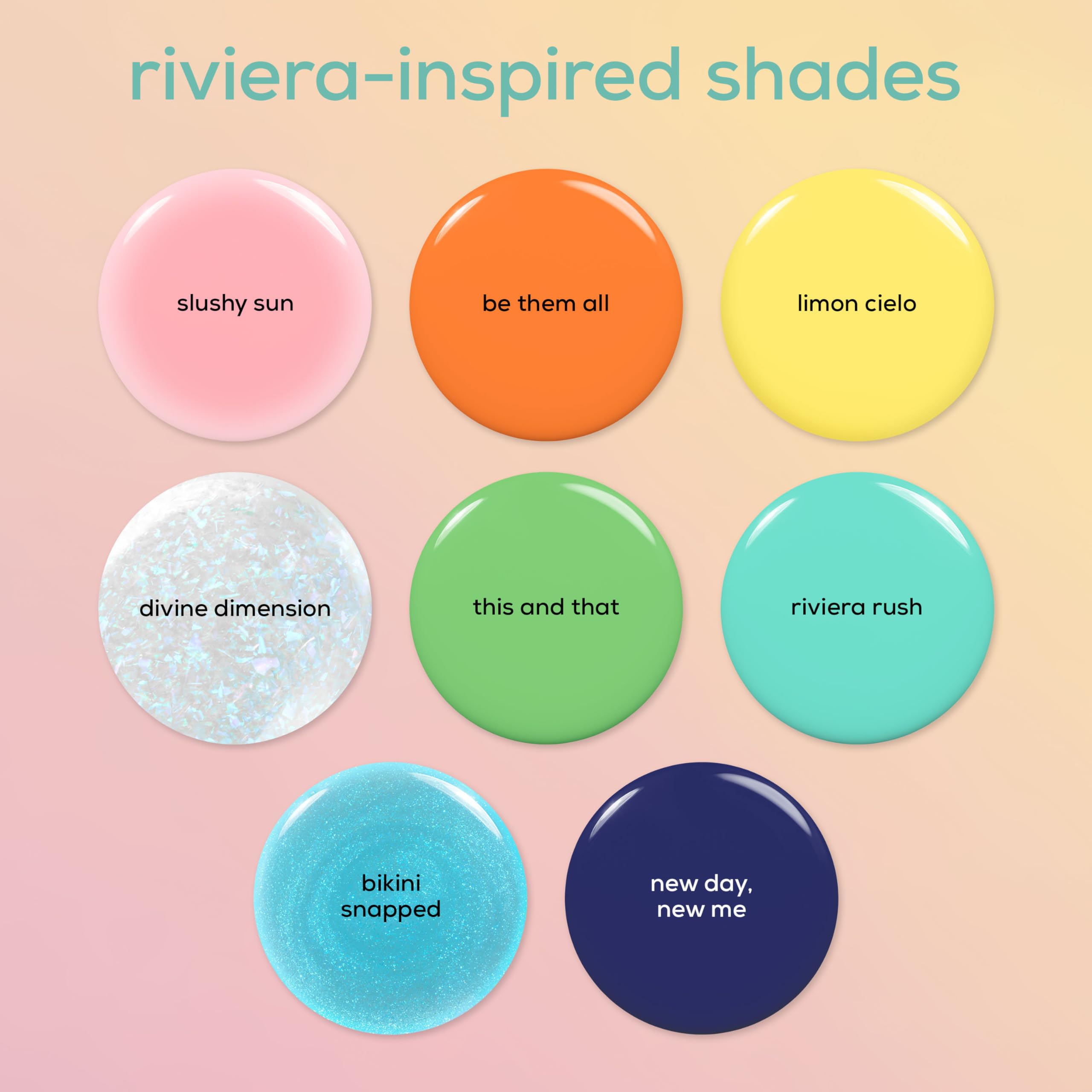 Colección Riviera Rush de essie con tonos veraniegos para combinaciones versátiles