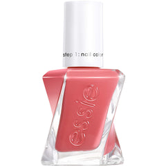 essie Gel Couture tono rosado coral cremoso para un acabado duradero en uñas