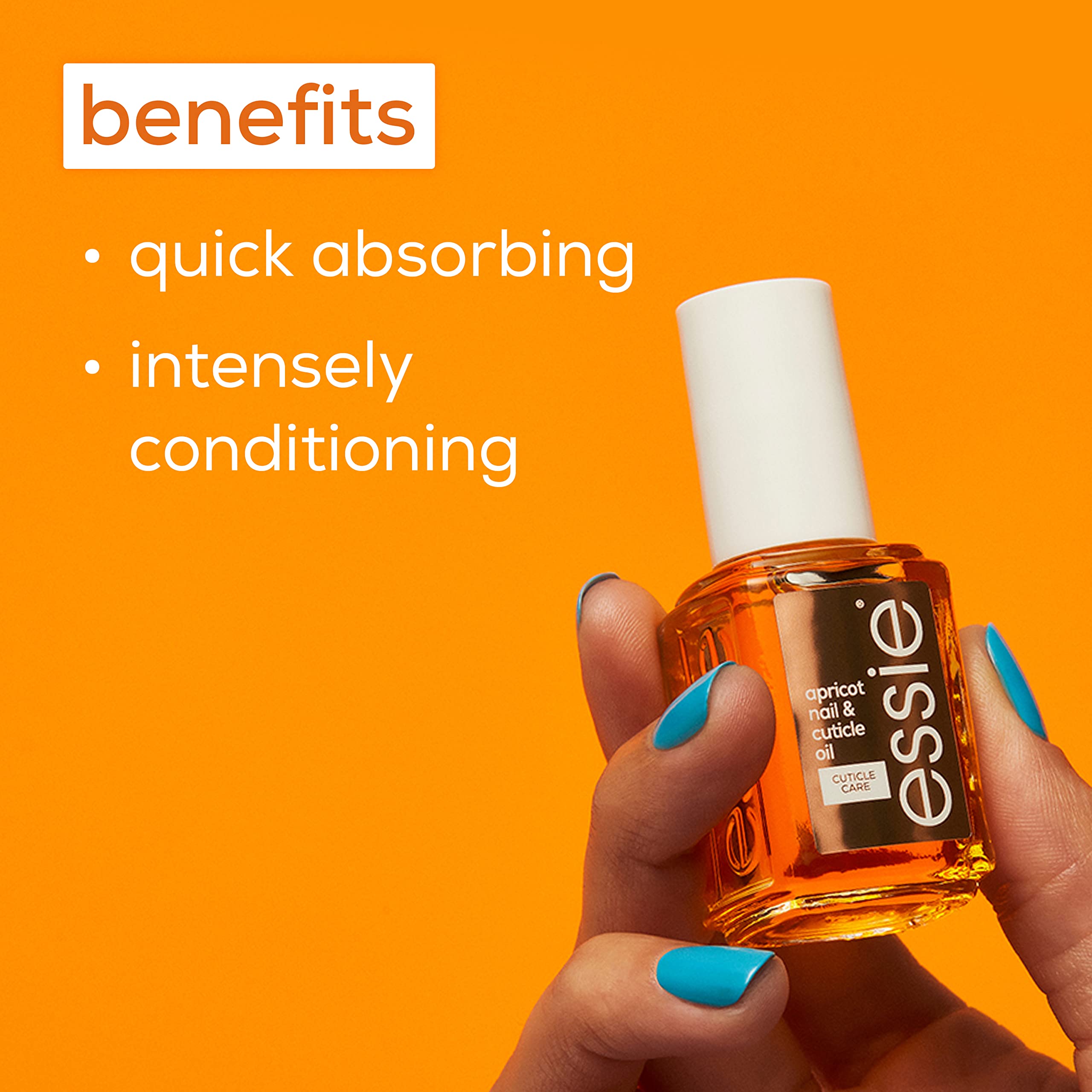 essie Uñas mejor hidratadas con aceite nutritivo para cutículas.