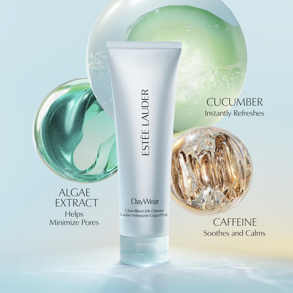 Estée Lauder DayWear Glow Boost Jelly Cleanser, con pepino para frescura diaria